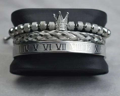 Royal Charm Men Bracelets Stainless Steel Men's Luxury Jewelry Bracelets Gifts